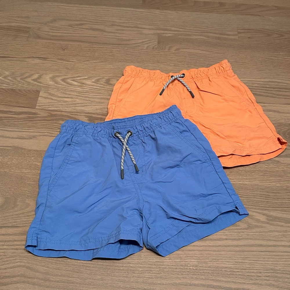 Set of two boys swim shorts target Art Class Blue and Orange Shorts size medium